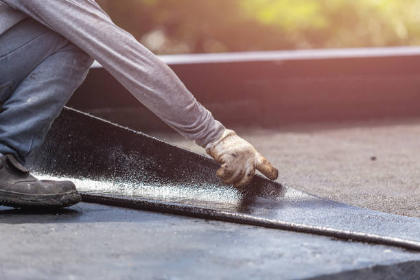 Professional Vapor Barrier Installation technician working in Mottville, NY